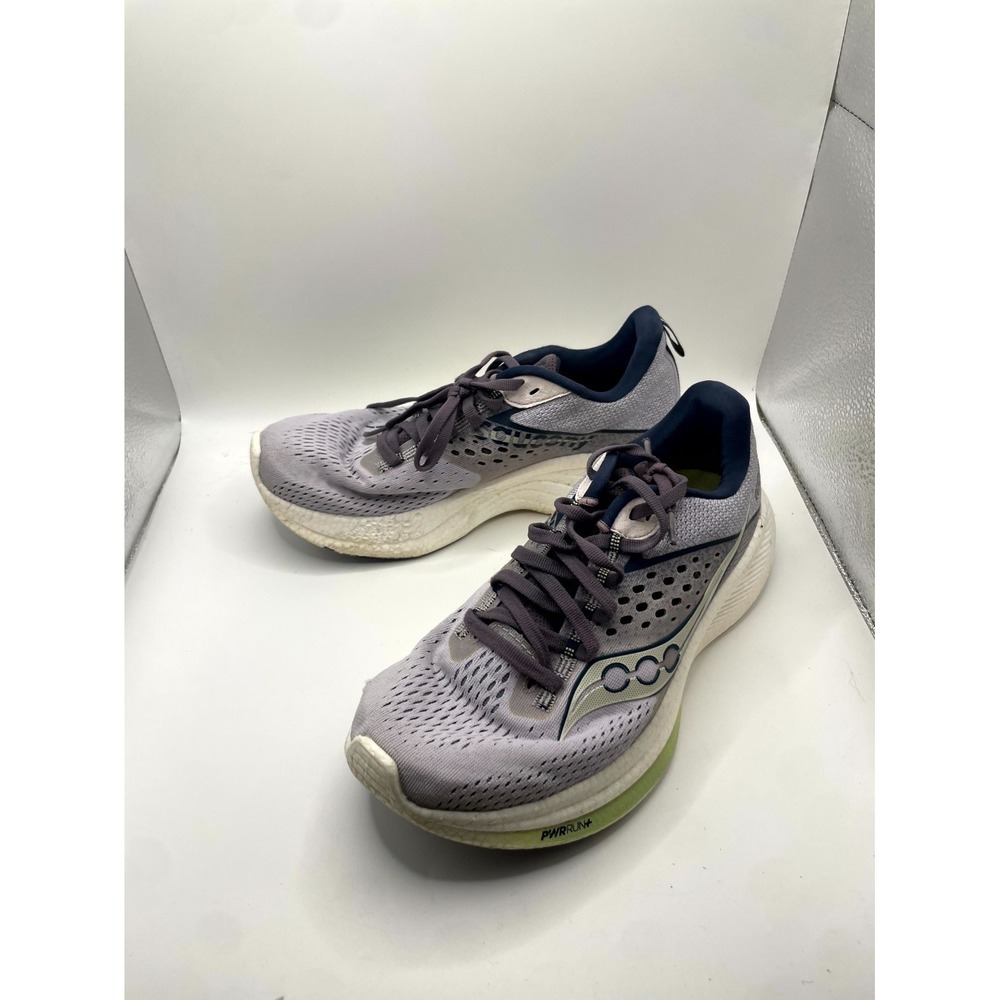 Saucony Ride 17 S10925-110 Womens US 7 Wide Sneaker Iris Navy Mesh Running Shoes